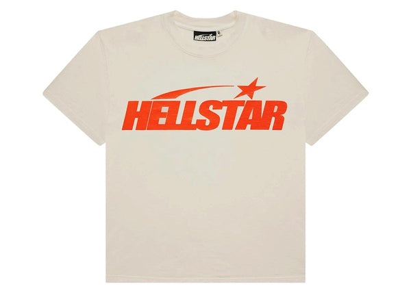 Hellstar Classic T-shirt (Regular Print) White/Orange