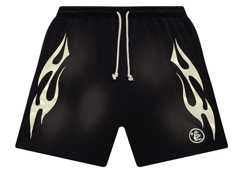 Hellstar Flame Shorts White