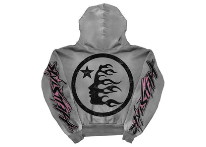 Hellstar Future Flame Hoodie Grey