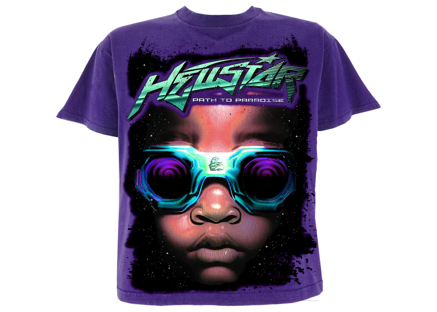 Hellstar Goggles T-Shirt Purple