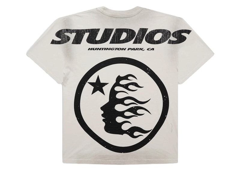 Hellstar Studios Cartoon Logo T-shirt Gray