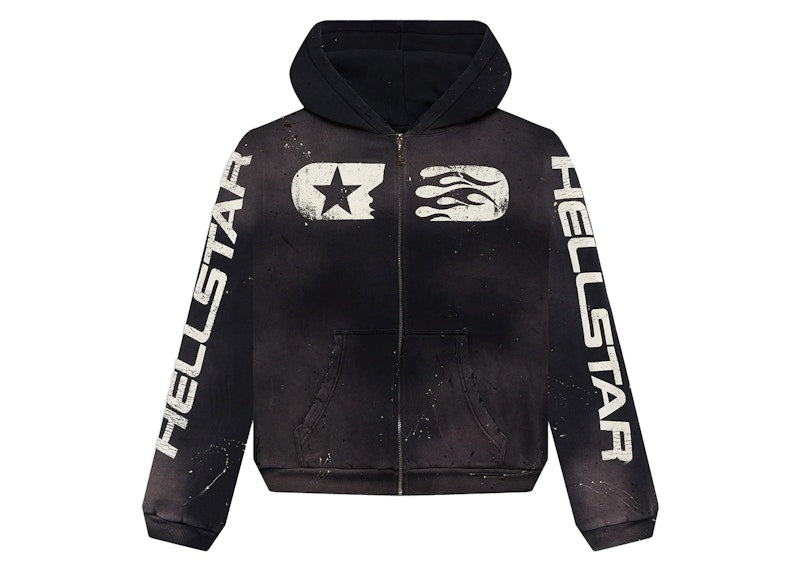 Hellstar Studios Zip Hoodie Black