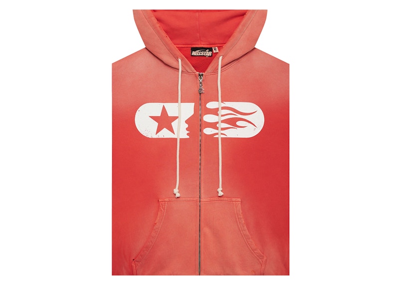 Hellstar Studios Zip Hoodie Red