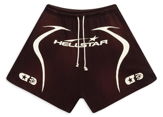 Hellstar Warm Up Shorts Brown