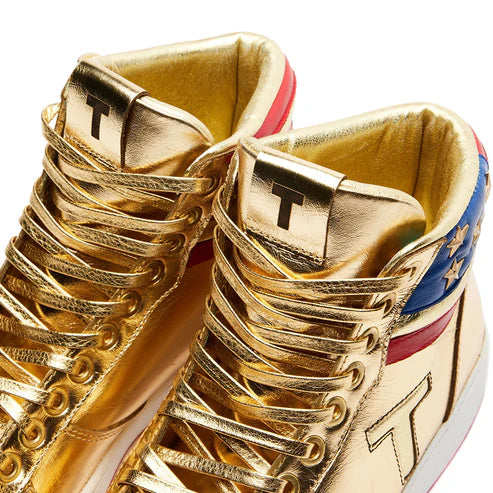 Gold hi tops best sale