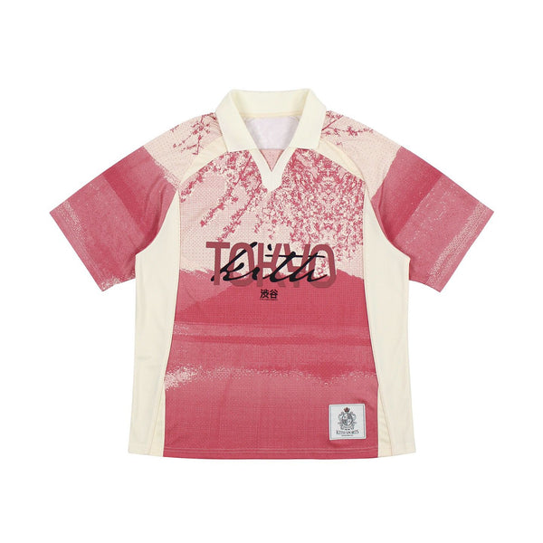 Kith Tokyo Exclusive Soccer Jersey Pink White (SS25)