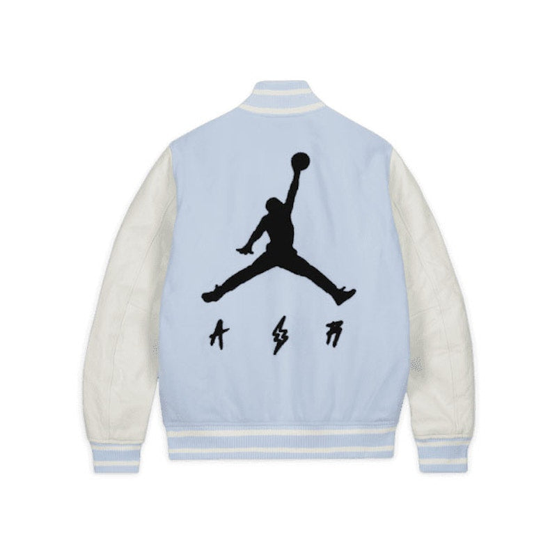 Jordan x J Balvin Varsity Jacket White/Blue