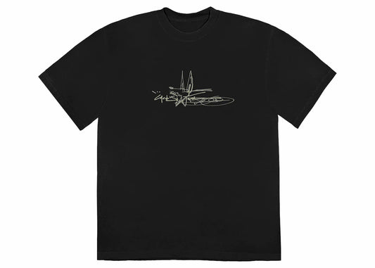 Travis Scott Cactus Jack Scribble Tee Black