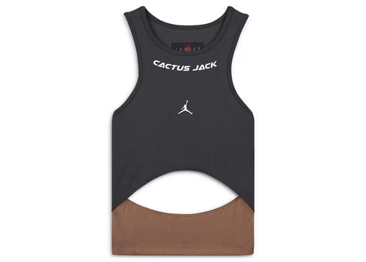 Débardeur Jordan x Travis Scott Cactus Jack pour Femme Gris Fumée Foncé 