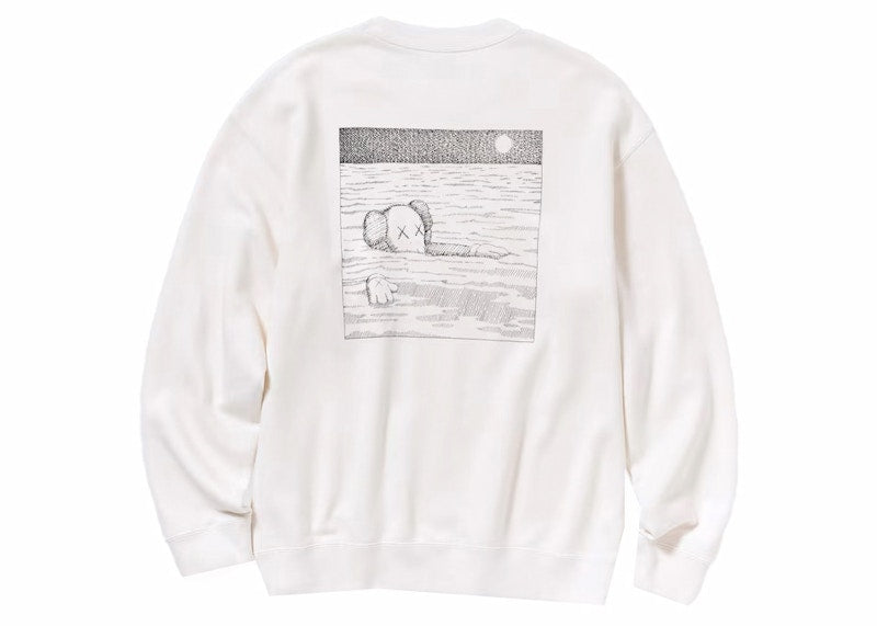KAWS x Uniqlo Longsleeve Sweatshirt (US Sizing) Off White