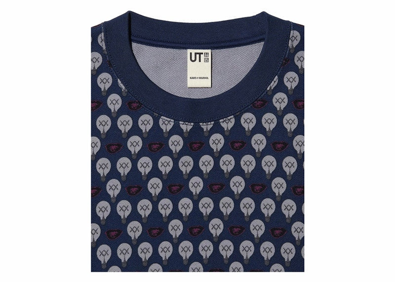 KAWS x Uniqlo Warhol Graphic 477201 Sweatshirt Navy