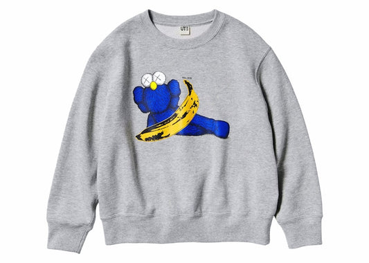 KAWS x Uniqlo Warhol Graphic 472951 Sweatshirt Gray