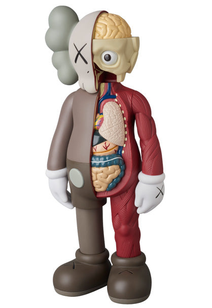 Figurine en vinyle KAWS Companion Flayed Open Edition, marron