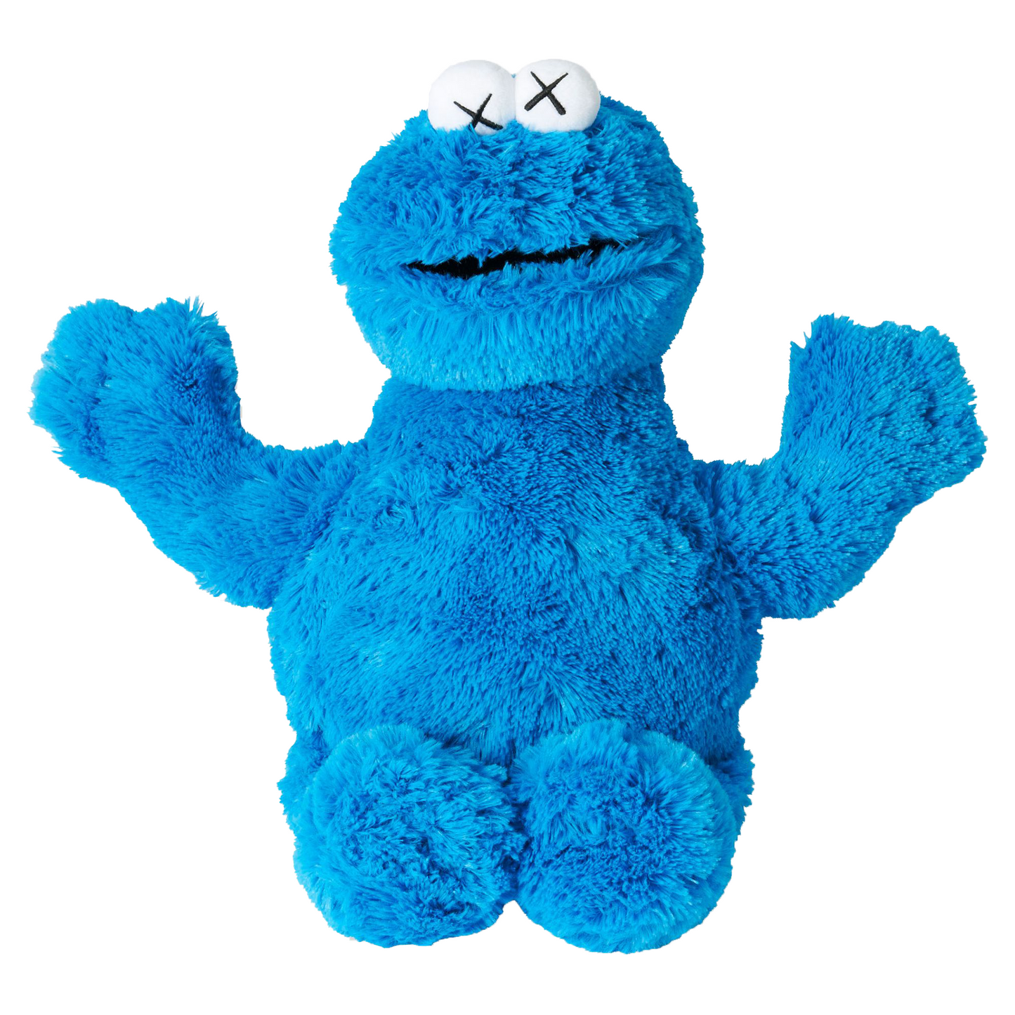 KAWS Sesame Street Uniqlo Cookie Monster Peluche Bleu