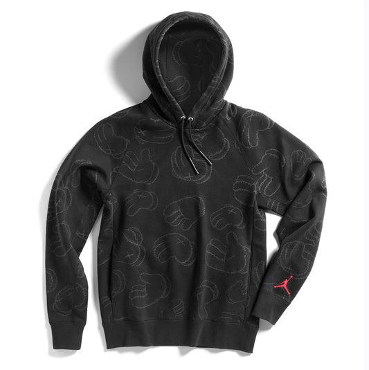 Sweat à capuche KAWS x Jordan Noir