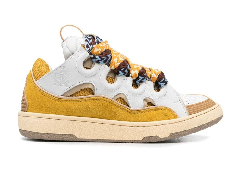 Lanvin Curb Sneaker White Yellow