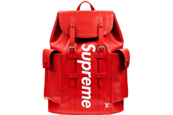 Louis Vuitton x Supreme Christopher Rucksack Epi PM Rot