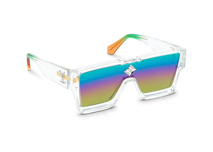 Louis Vuitton Cyclone Sunglasses Clear Multicolor Gradient (Z1832E)