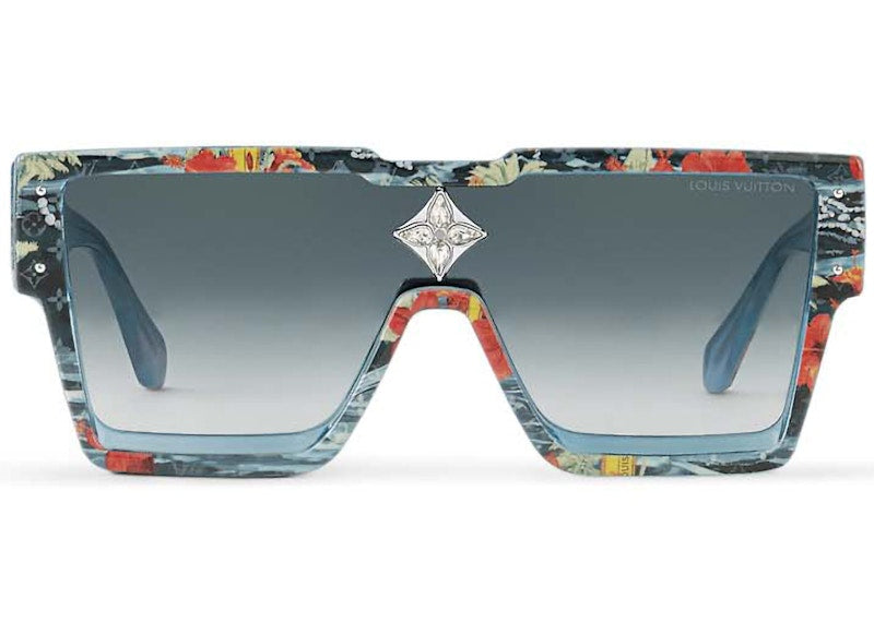 Louis Vuitton Cyclone Surfin' Monogram Sunglasses Blue (Z2202W/E)