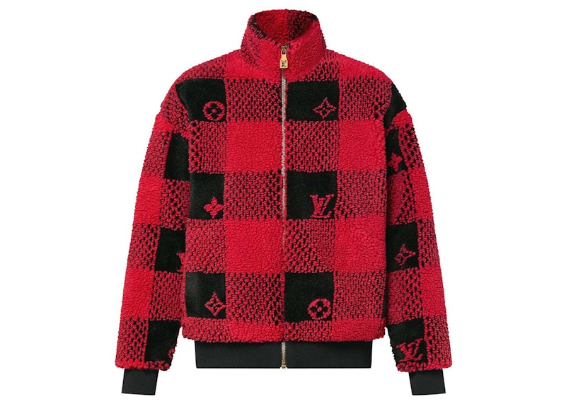 Louis Vuitton Damier Fleece Blouson Red Plaid