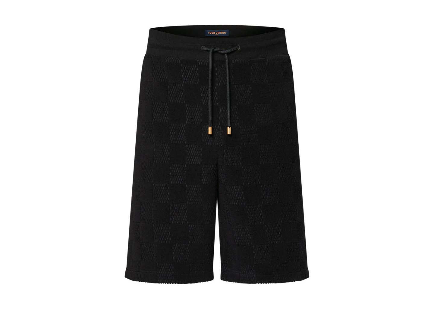 Louis Vuitton Damier French Terry Short en coton Météorite 