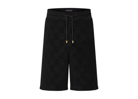 Louis Vuitton Damier French Terry Cotton Shorts Meteorite 