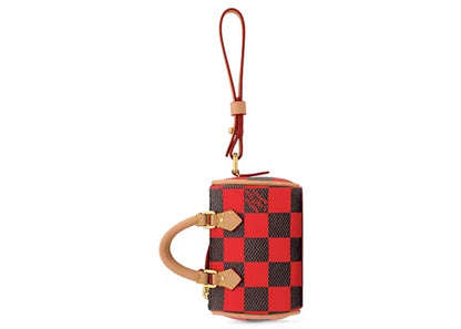 Louis Vuitton Damier Pop Mini Speedy Bag Charm Red