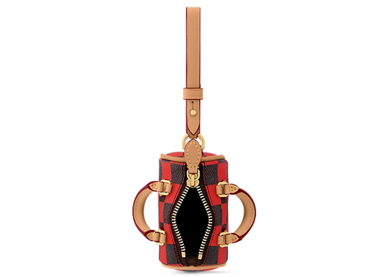 Louis Vuitton Damier Pop Mini Speedy Bag Charm Red