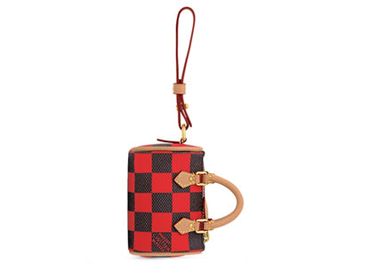 Louis Vuitton Damier Pop Mini Speedy Bag Charm Red