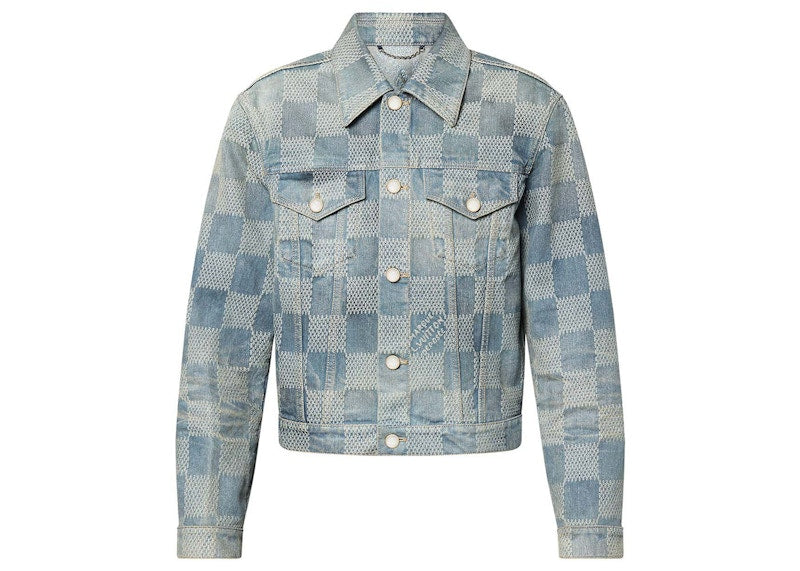 Louis Vuitton Damier Washed Denim Jacket Indigo