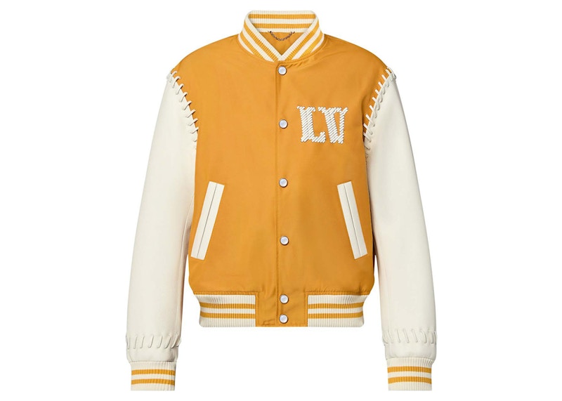 Louis Vuitton Embroidered Varsity Blouson Golden Yellow