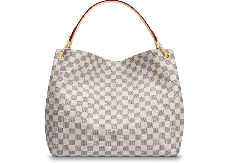 Louis Vuitton Graceful Damier Azur MM Rose Ballerine