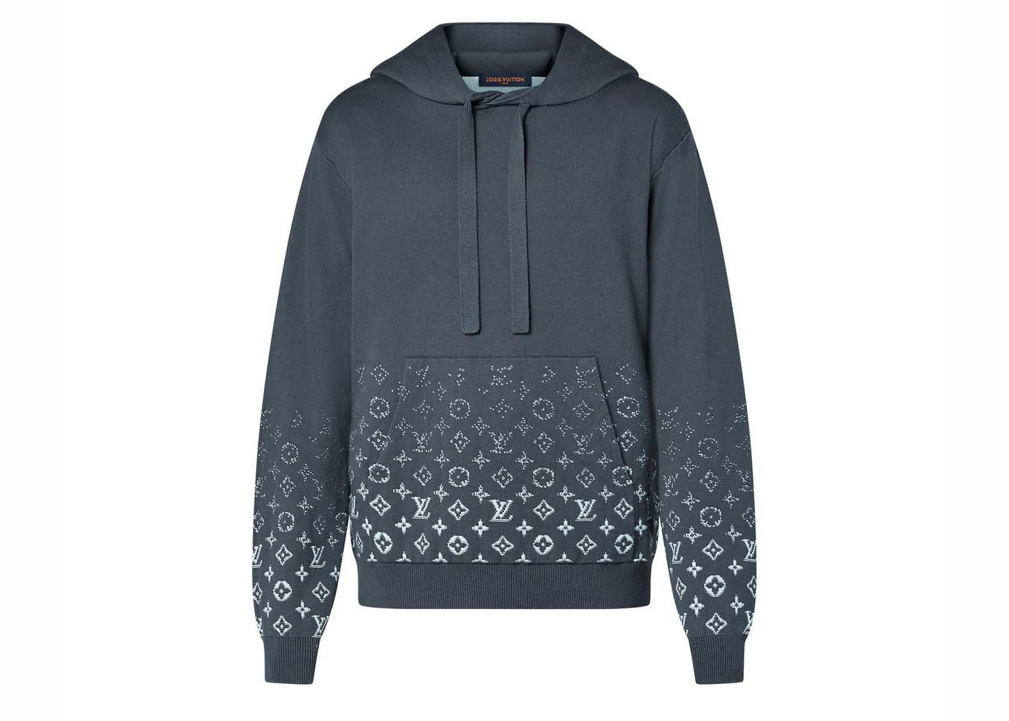 Louis Vuitton Sweat à capuche en coton dégradé Cendre volcanique 