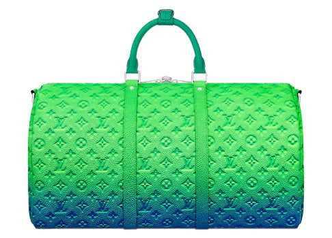 Louis Vuitton Keepall 50B Taurillon Illusion Bleu/Vert