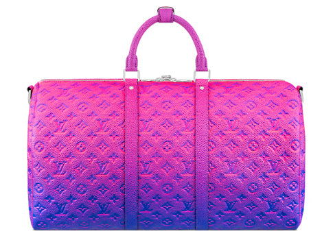 Louis Vuitton Keepall 50B Taurillon Illusion Blue/Pink