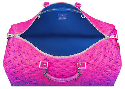 Louis Vuitton Keepall 50B Taurillon Illusion Blue/Pink