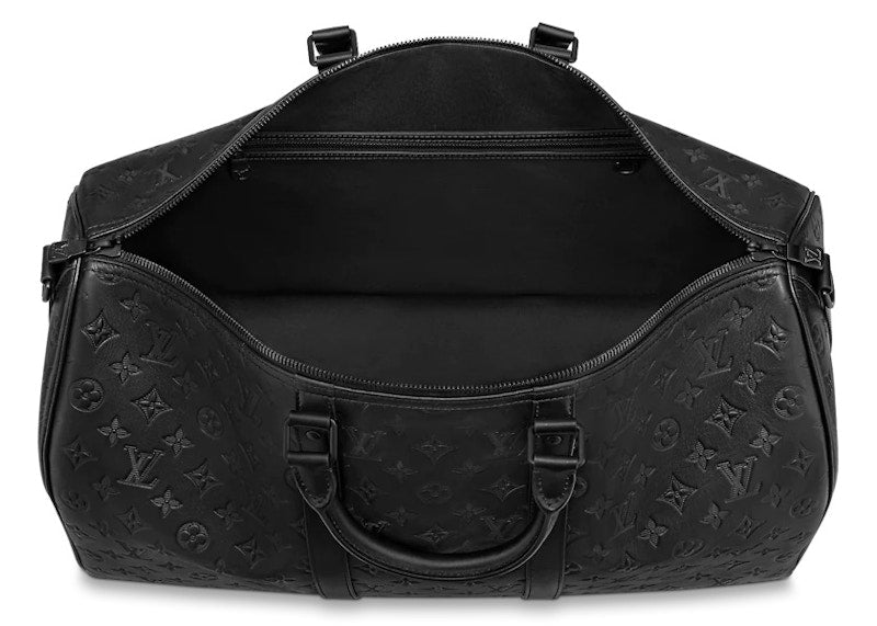 Louis Vuitton Keepall Bandouliere 50 Monogram Shadow Black