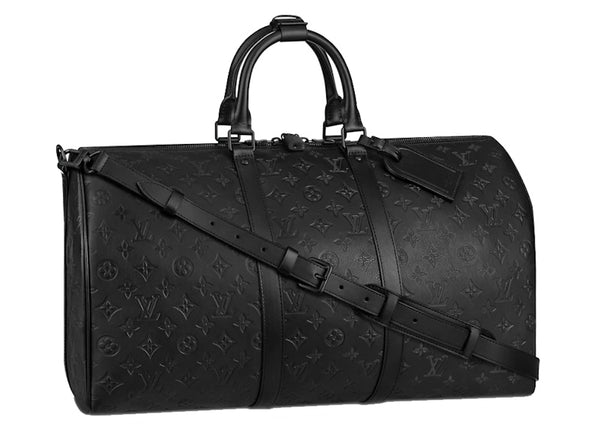 Louis Vuitton Keepall Bandouliere 50 Monogram Shadow Black