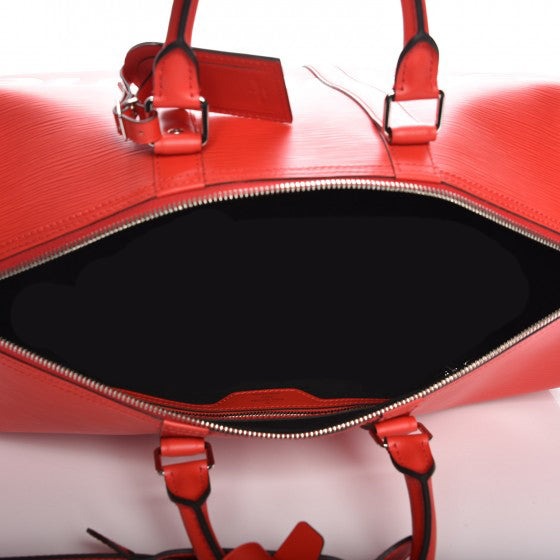 Louis Vuitton x Supreme Keepall Bandouliere Epi 45 Red