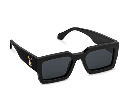 Louis Vuitton Lunettes de soleil carrées LV Clash Noir/Or