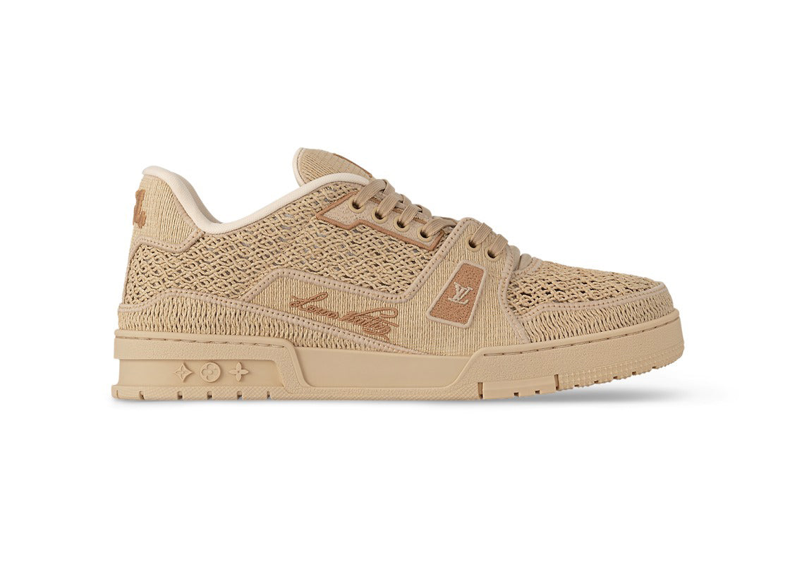 Louis Vuitton LV Trainer Beige Raffia