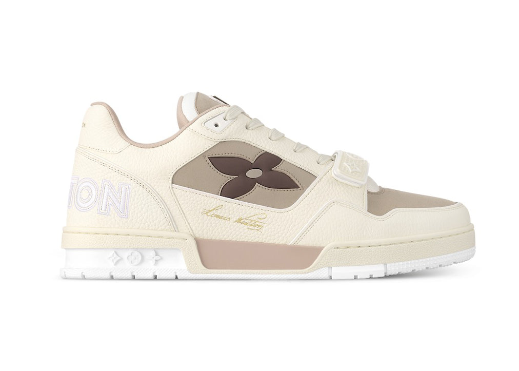 Louis Vuitton LV Trainer Monogram Flower Beige