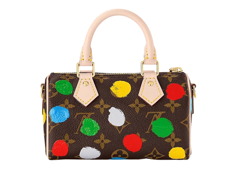 Louis Vuitton LV x YK Nano Speedy Handpainted Dots Monogram Multicolor