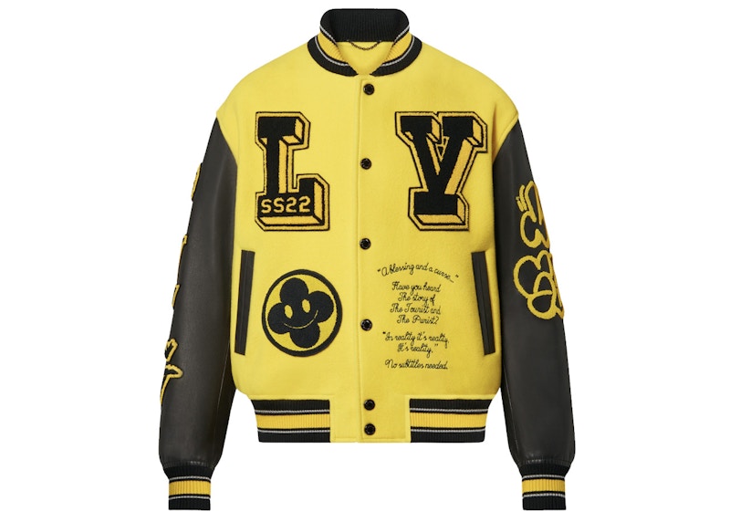 Louis Vuitton Leather Embroidered Varsity Black