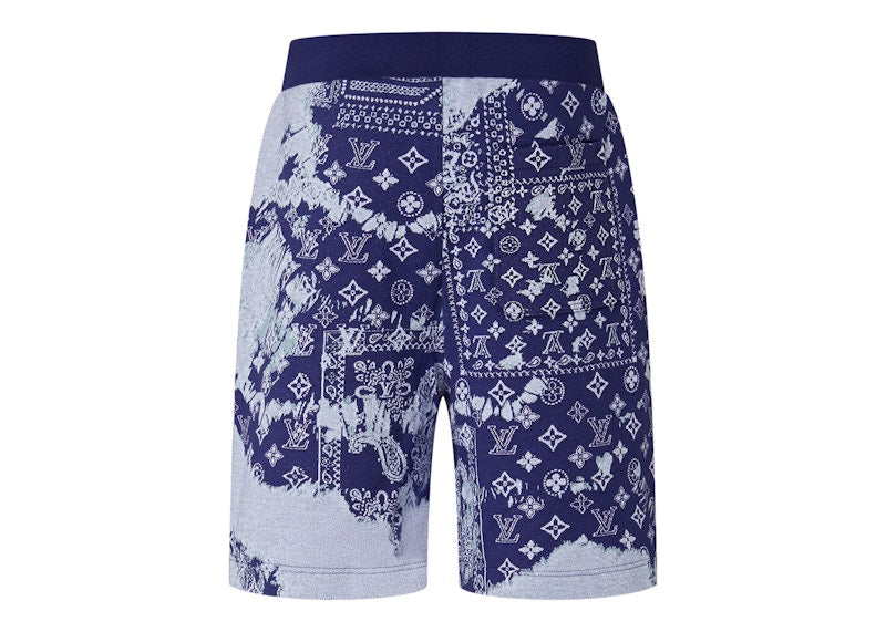 Louis Vuitton Monogram Bandana Shorts Indigo/White
