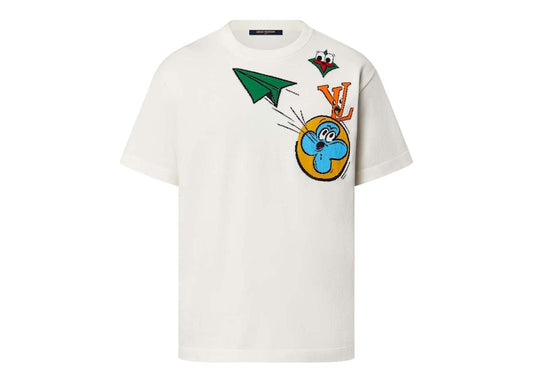 Louis Vuitton Monogram Comics Intarsia Short-Sleeved Crewneck Multicolor