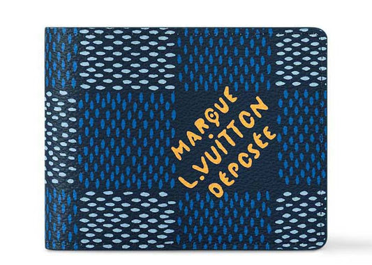 Louis Vuitton Damier Heritage Blue Multi Wallet