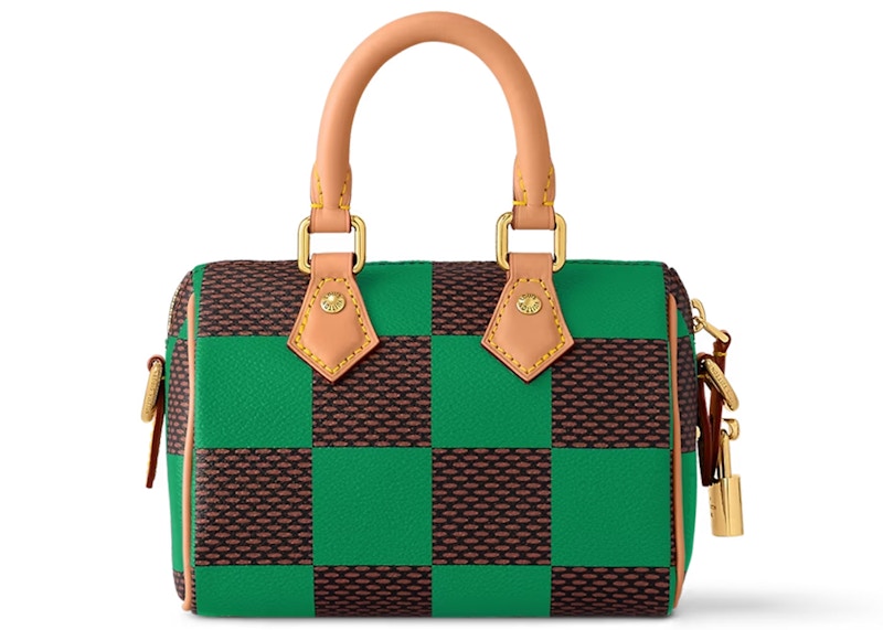 Louis Vuitton Nano Speedy Bandoulière Damier Pop Green