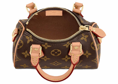 Louis Vuitton Nano Speedy Monogram Canvas Brown