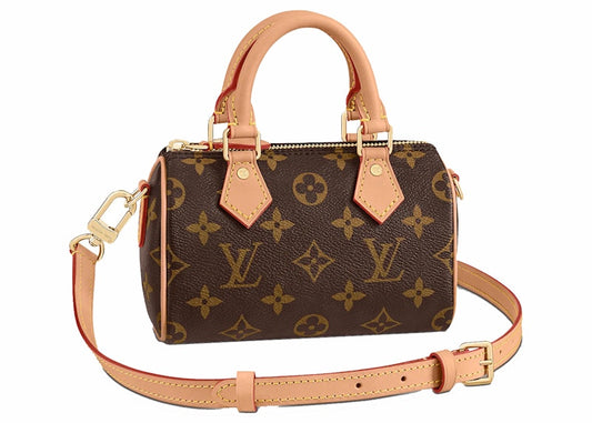 Louis Vuitton Nano Speedy Monogram Canvas Brown